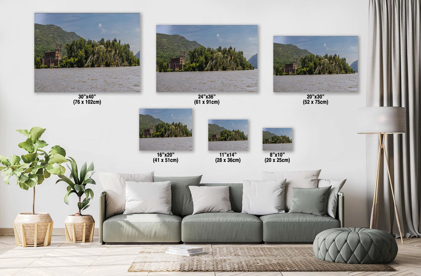 Bannerman's Castle Print - Hudson River Art | Panoramic Wall Decor Canvas