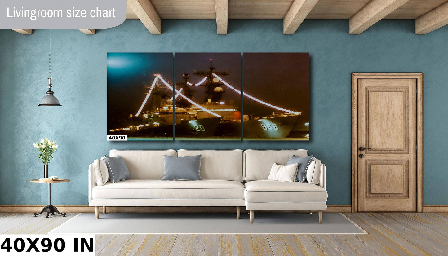 USS Antrim FFG 20 Print – Cold War Naval Art | Persian Gulf Voyage Wall Decor