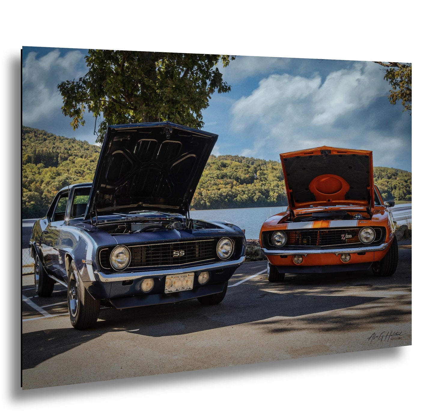 1969 Big Block SS Camaro - Classic Chevy Muscle by the River | Ready to Hang Canvas