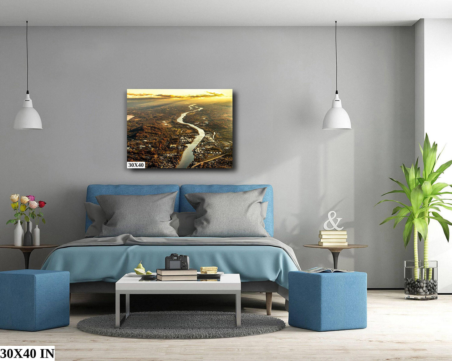 Hudson River Wall Art – Vivid Color Print Canvas | Elegant Metal Photo Print