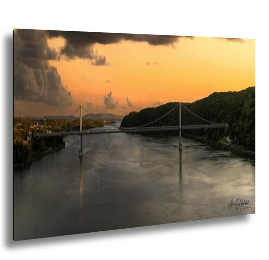 Mid-Hudson Bridge Sunset - Historic Bridge Art | Hudson Valley Decor Print