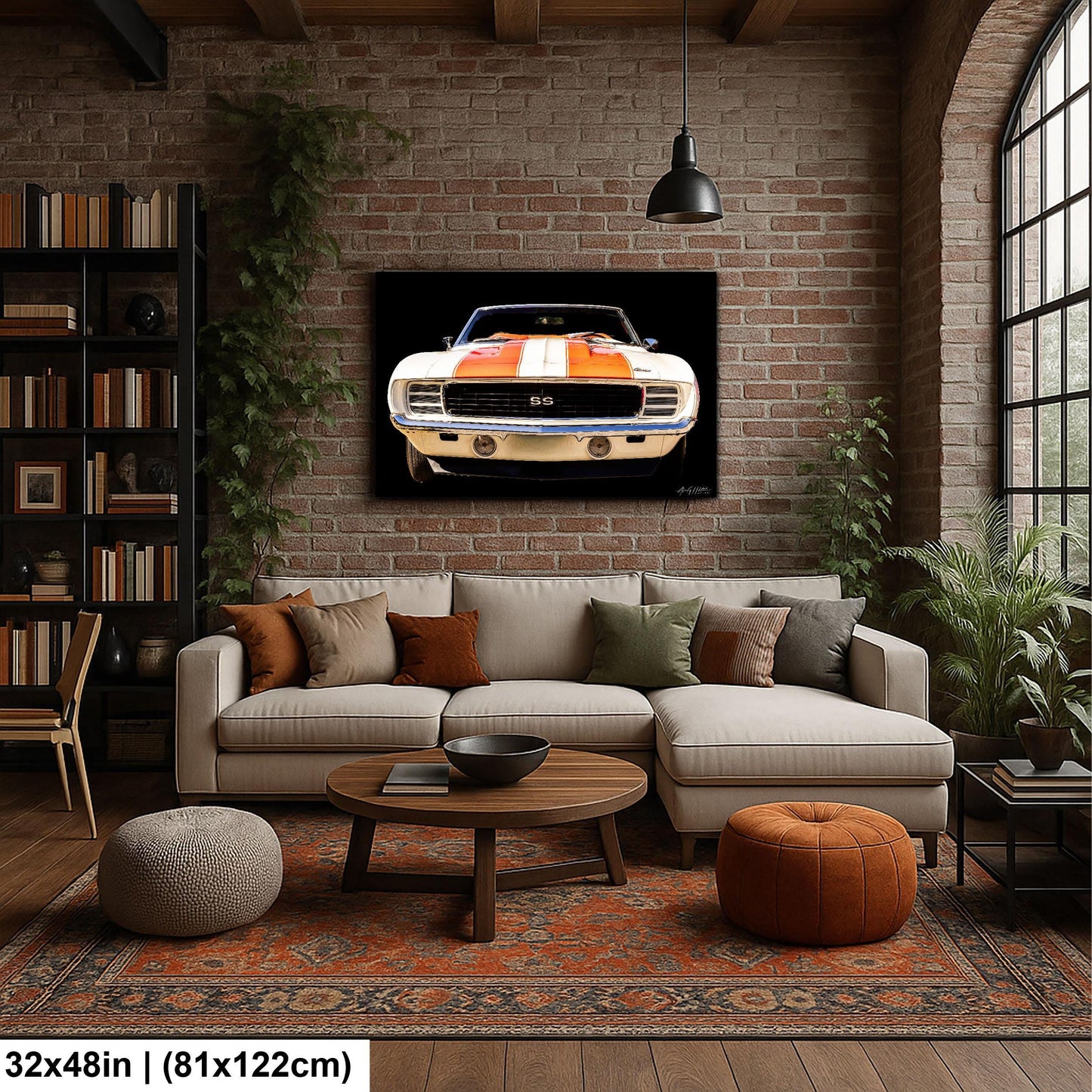 1969 Camaro SS Vintage Racing Poster, Photo Print | Canvas, Metal, Acrylic, 8x10–16x20 Wall Art