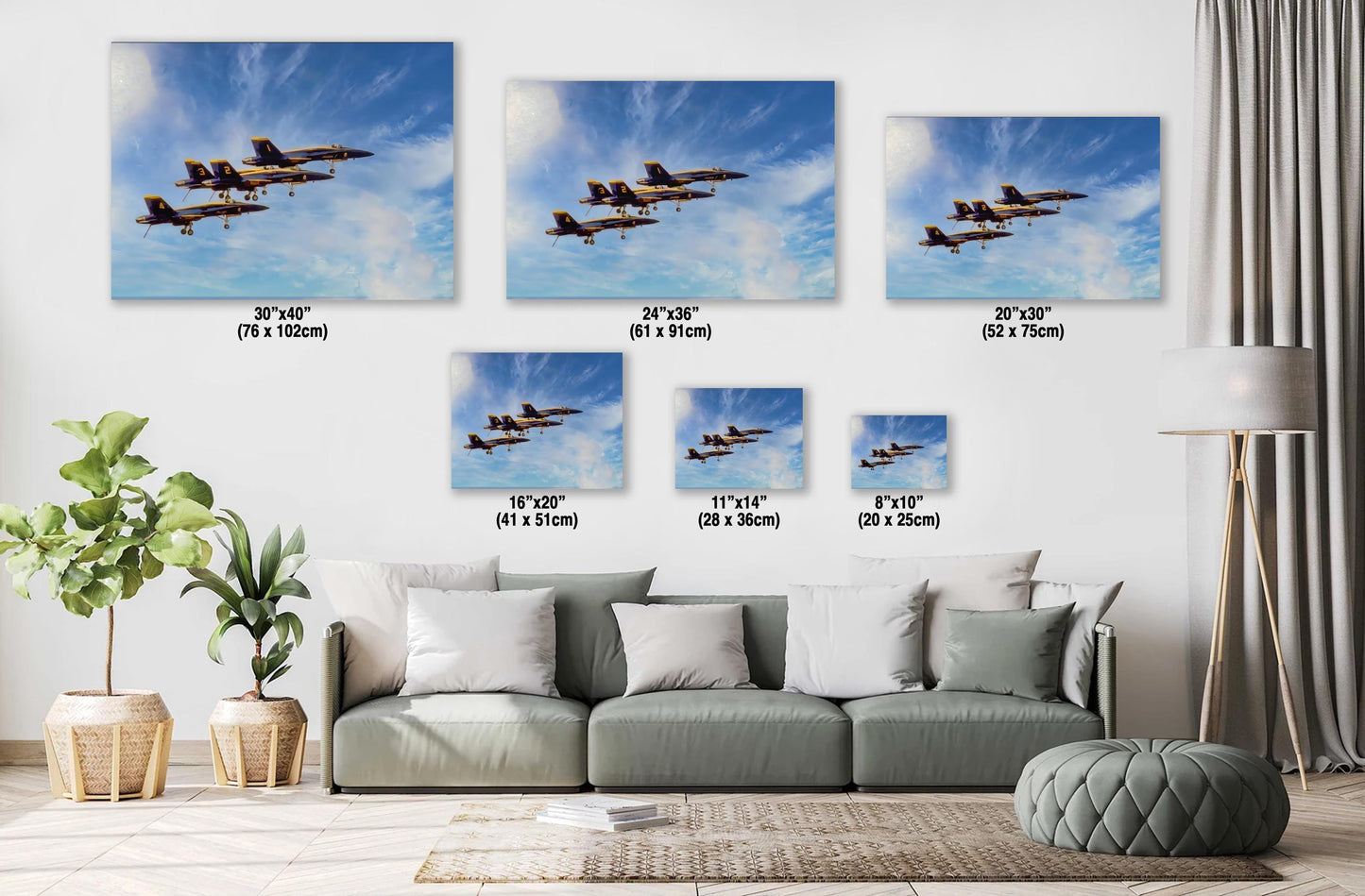 Blue Angels Landing Print – Hudson Valley Art | Premium Metal Canvas
