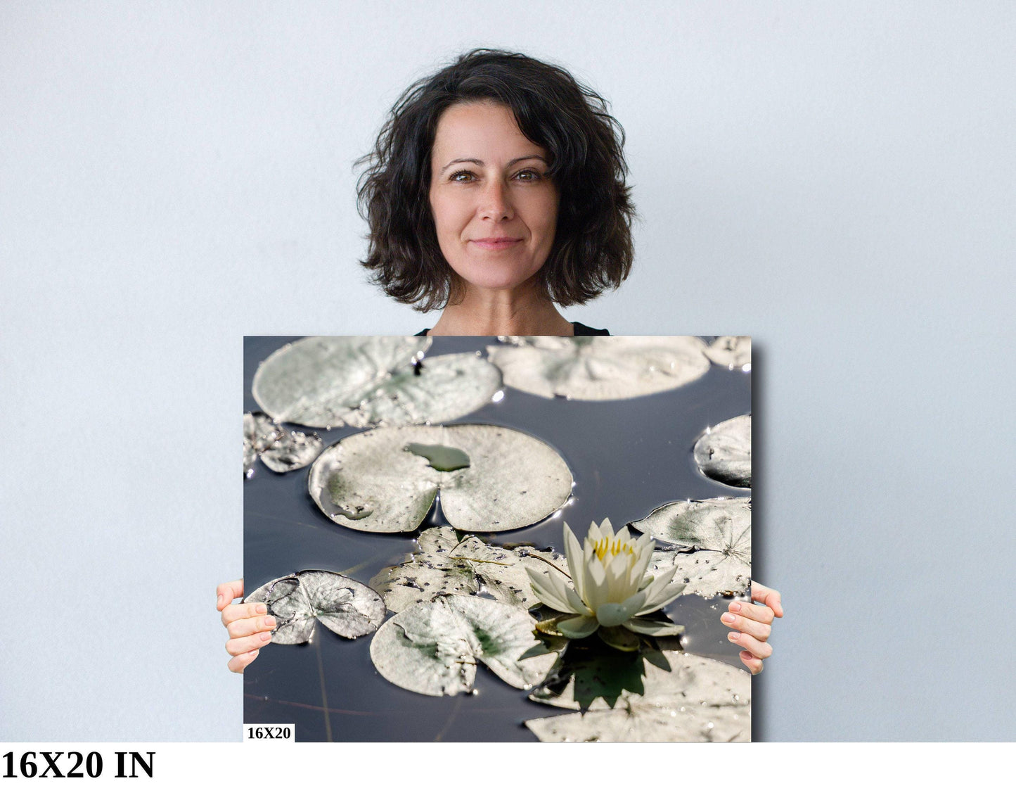 Water Lilies Wall Art - Adirondack Lake Decor | Ready to Hang Nature Canvas Print