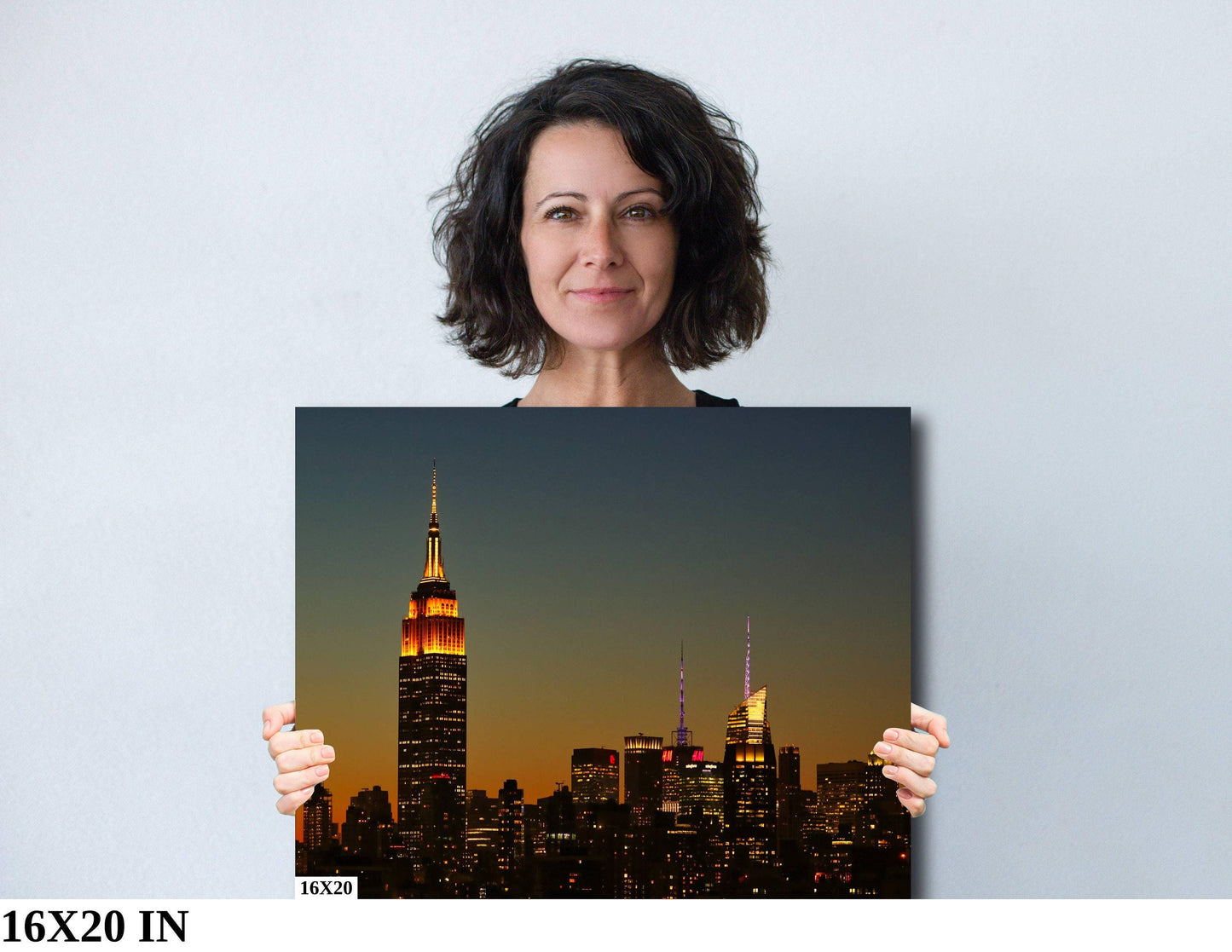 NYC Skyline Metal Print – Golden Hour Photography Urban Cityscape Art Poster