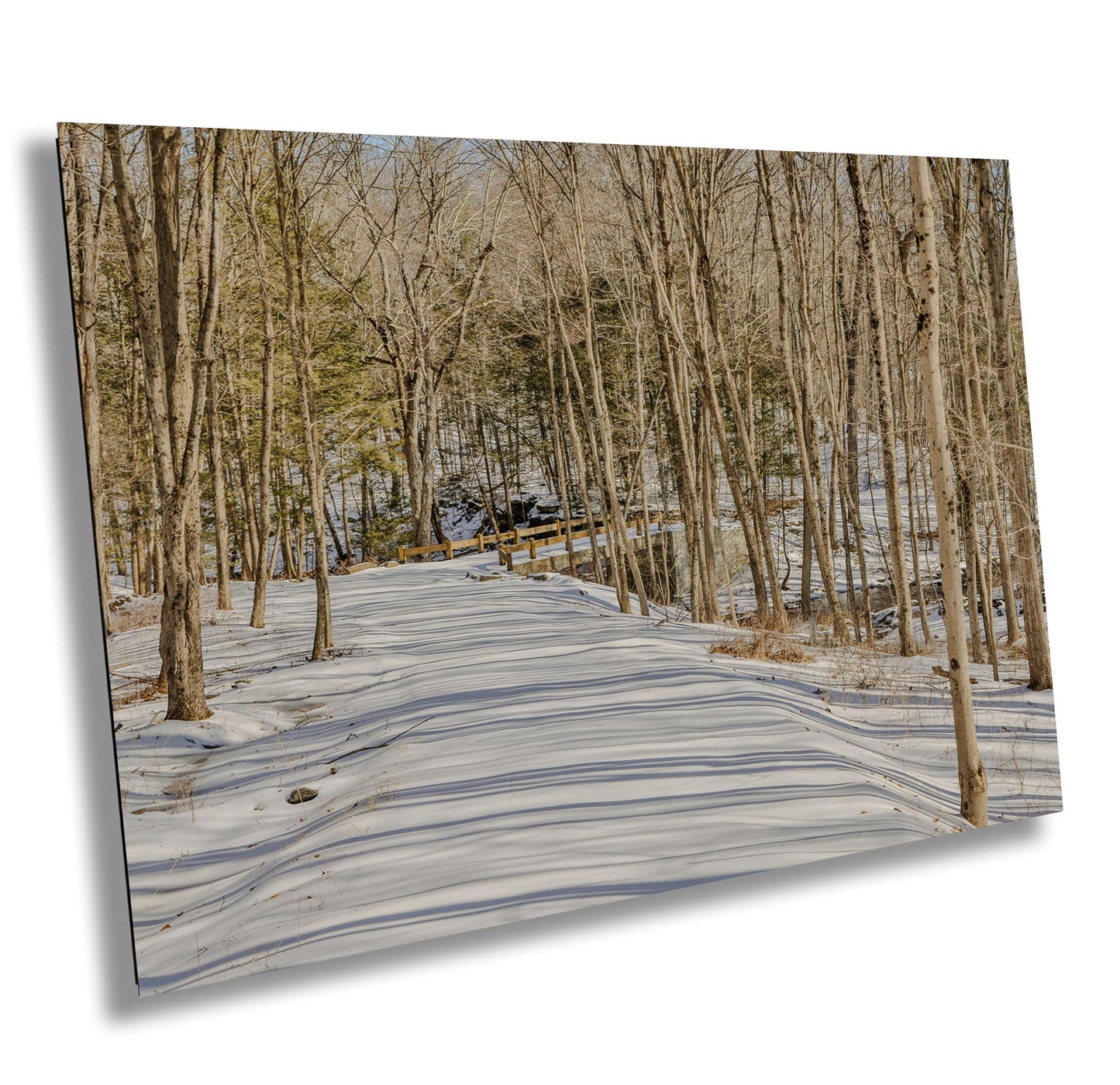 Hudson Valley Canvas Print – Winter Road Photography | Scenic Snow Landscape Art