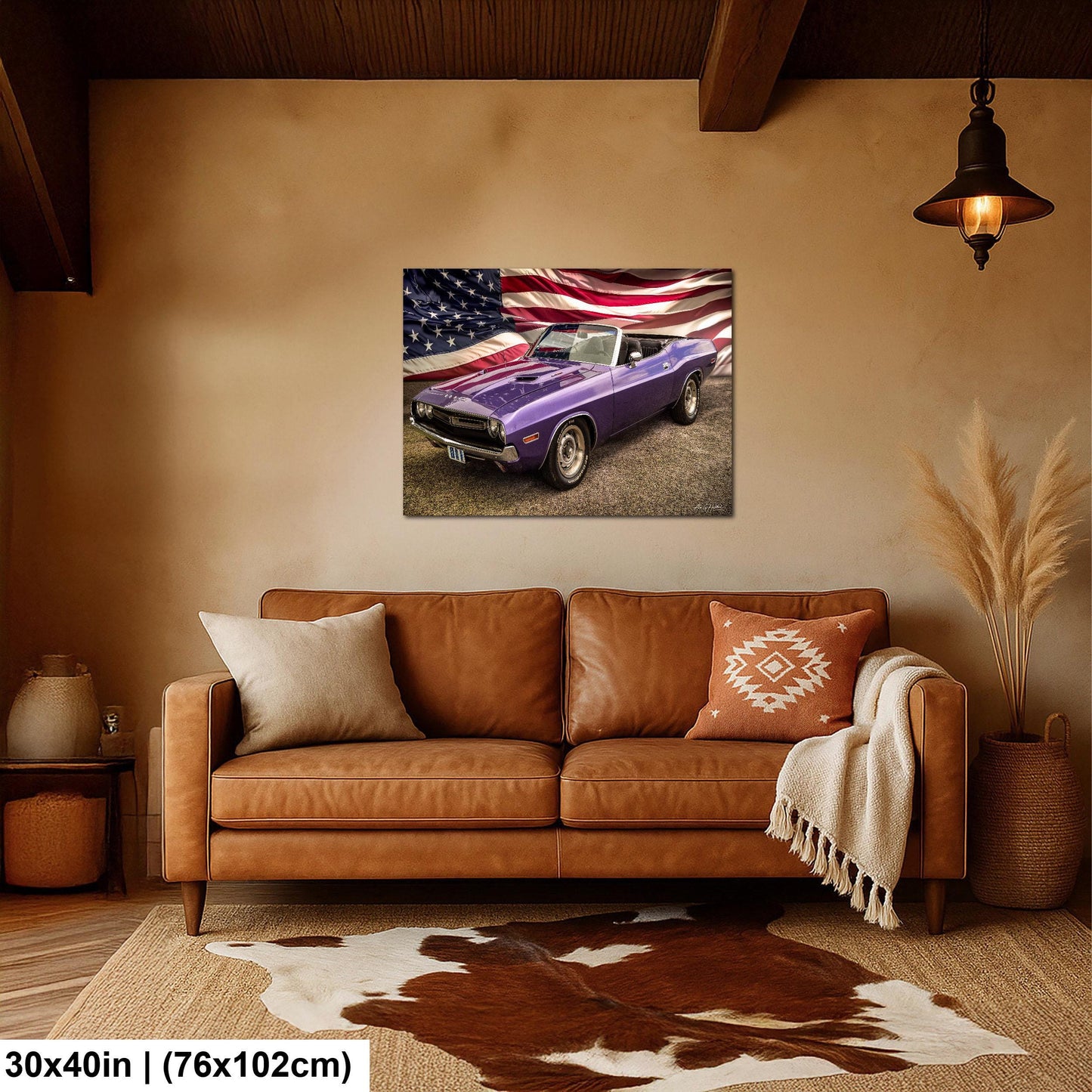 1970 Challenger, Plum Crazy R/T Convertible Print | Glossy Photo Paper, Canvas, Metal | 8x10–16x20