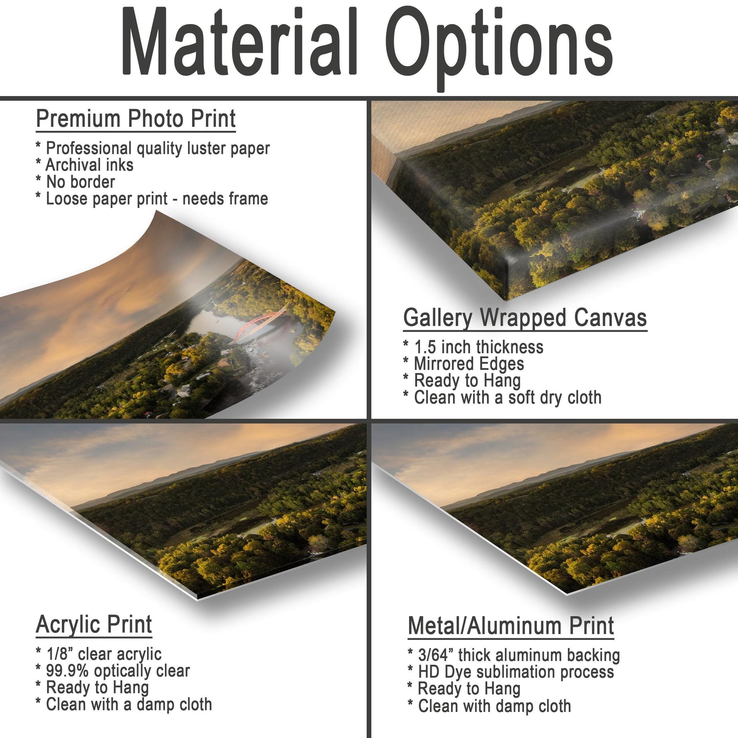 Rondout Creek Sunset - Hudson Valley Art | Ready To Hang Canvas & Metal Print