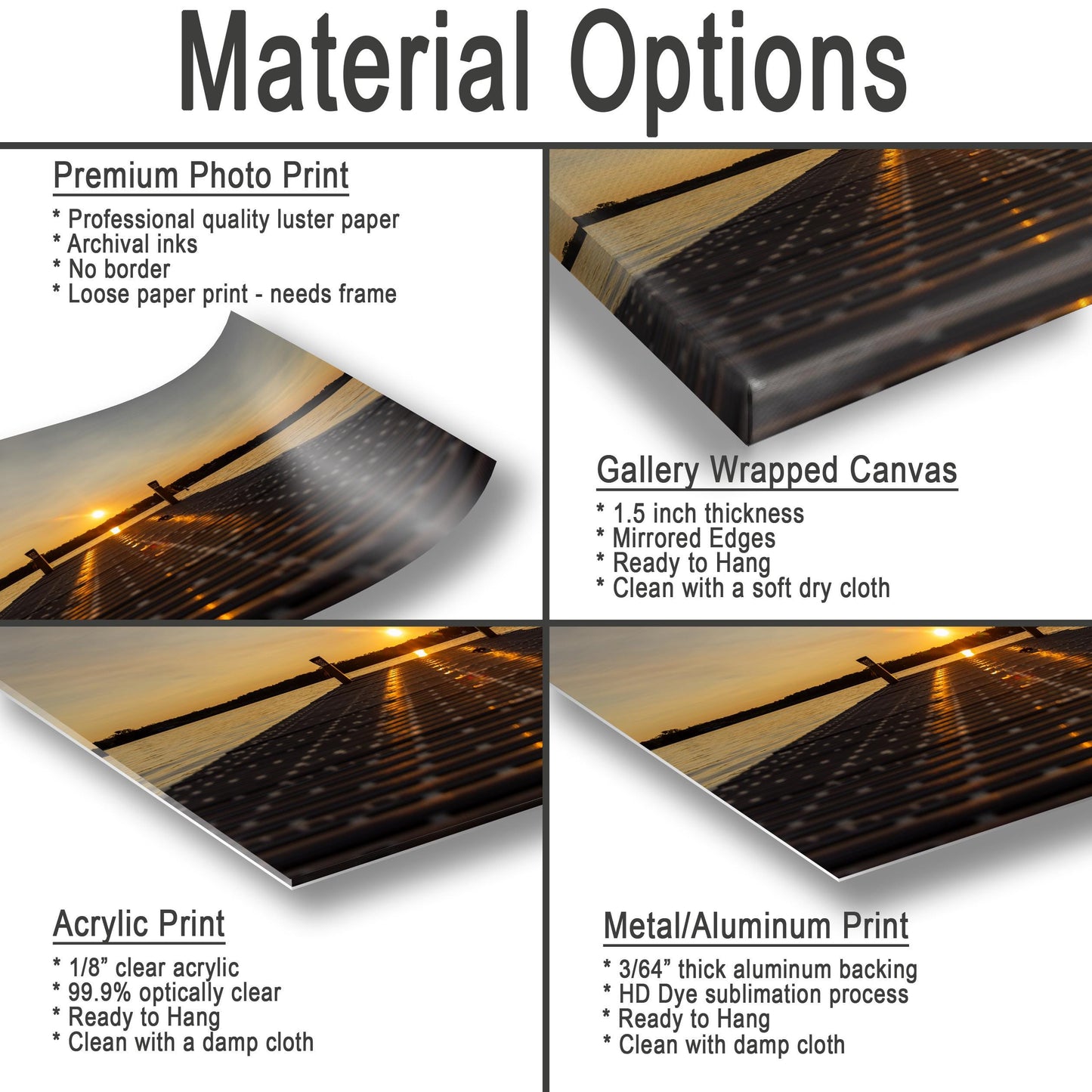 Orange Lake Sunset Canvas - Newburgh NY Wall Art | Hudson Valley Decor