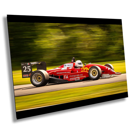 Vintage Race Car Canvas | Retro Racing Art - Colorful Indy Car Wall Decor