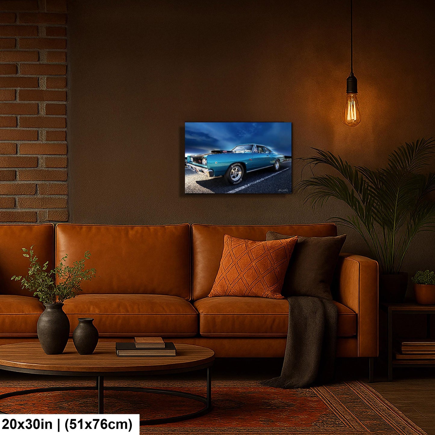 1968 Dodge Coronet, R/T 426 Hemi Muscle Car Photo, Mopar Wall Art | Canvas, Metal | 8x10–16x20