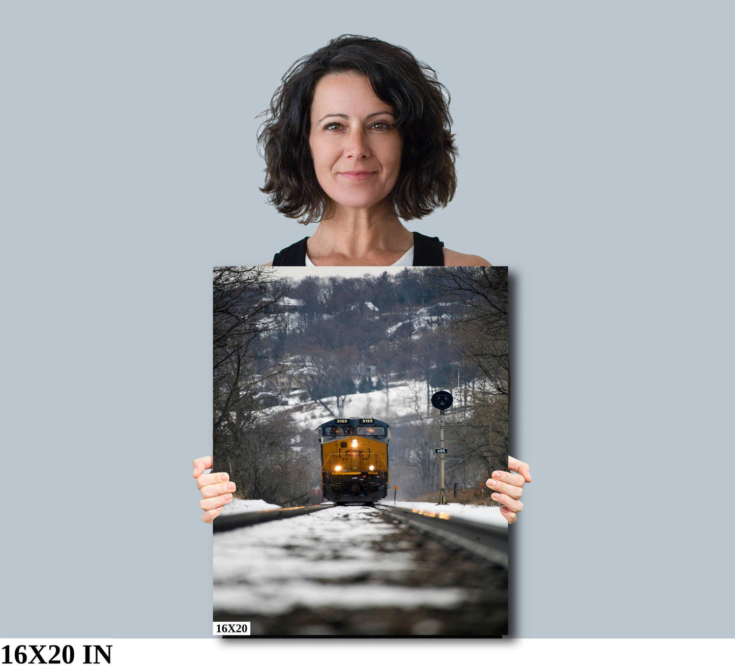 Railroad Tracks Canvas Print - Vibrant Train Wall Art | Ready To Hang