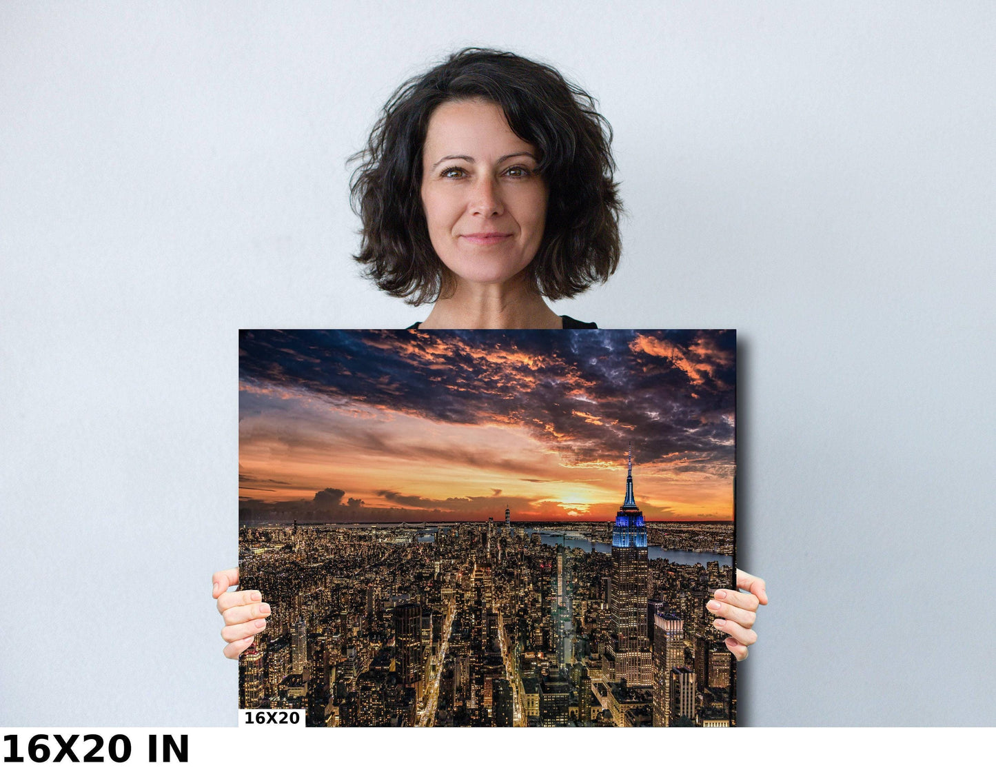 NYC Sunset Metal Print - Vivid Color Photography | Manhattan Skyline Decor