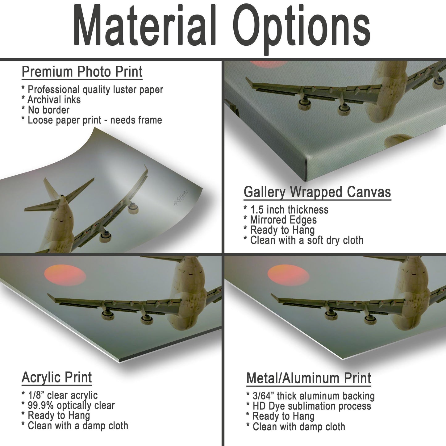 747 Cargo Jet Canvas - Hudson Valley Aviation Wall Art | Sunset Flight Scene Print