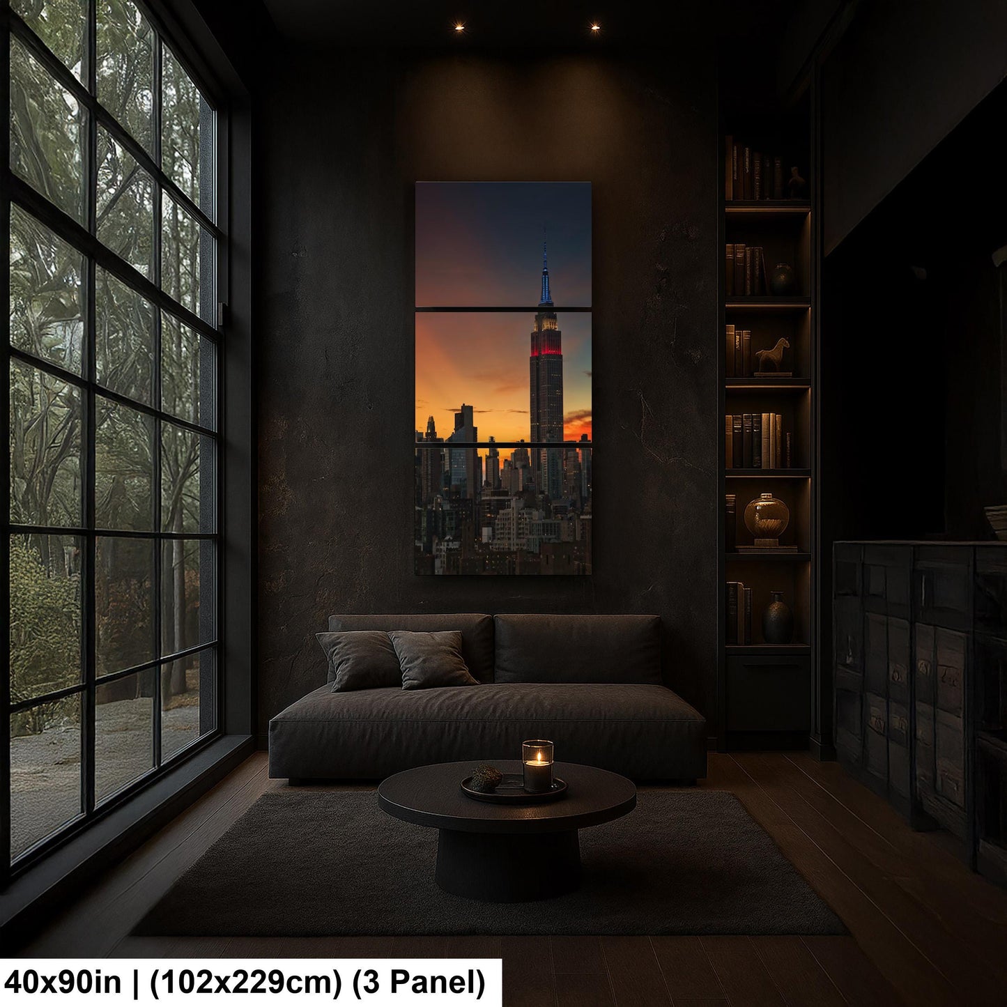 NYC Sunset Photo – Vibrant City Views | Glowing Tower Art on Premium Glossy Paper