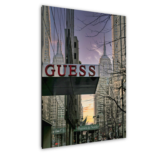 Midtown at Dusk Print – Golden Hour Cityscape Canvas | Urban Twilight Art