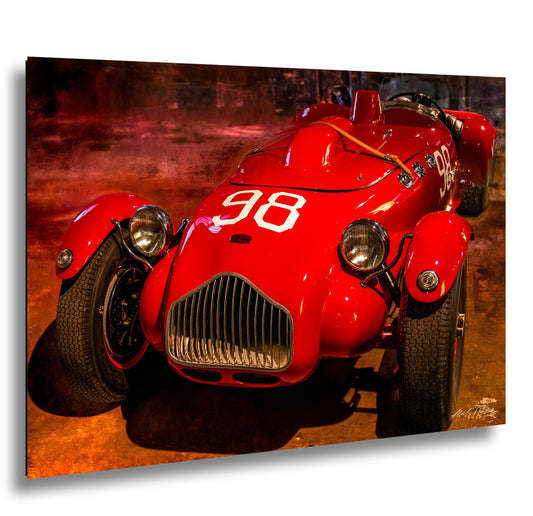 Vintage Race Car #98 Classic Racing Art Open Wheel Legend