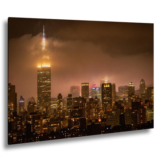 Midtown Manhattan Fog - Ethereal Cityscape Print | Glossy Photo & Canvas