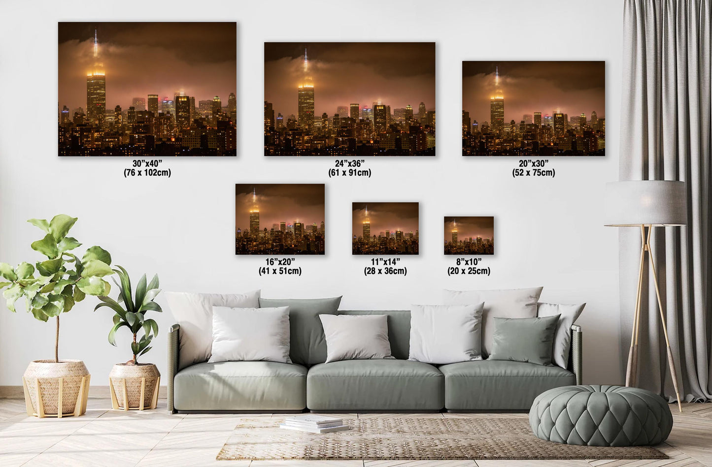 Midtown Manhattan Fog - Ethereal Cityscape Print | Glossy Photo & Canvas