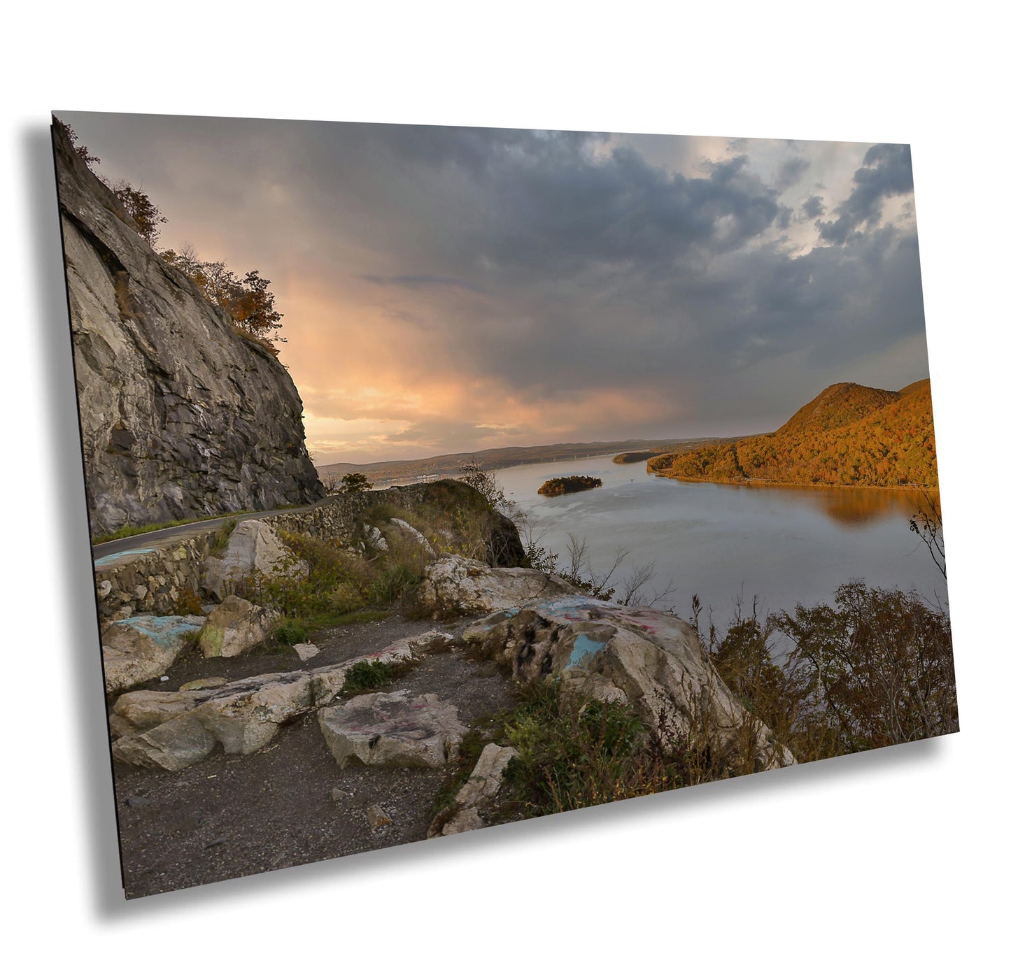 Hudson River Wall Art | Fall Colors Art on Ready to Hang Canvas – Hudson Valley Decor