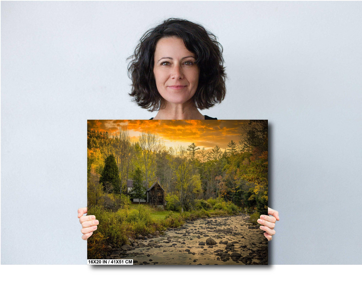 Hudson River Wall Art - Adirondack Landscape Canvas Print | Vibrant Autumn Decor