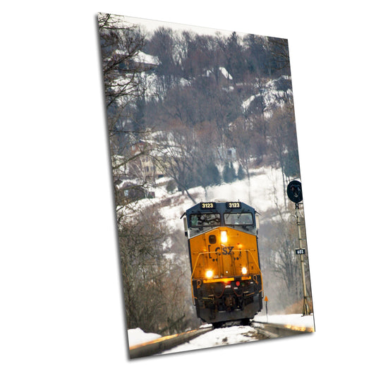 Railroad Tracks Canvas Print - Vibrant Train Wall Art | Ready To Hang