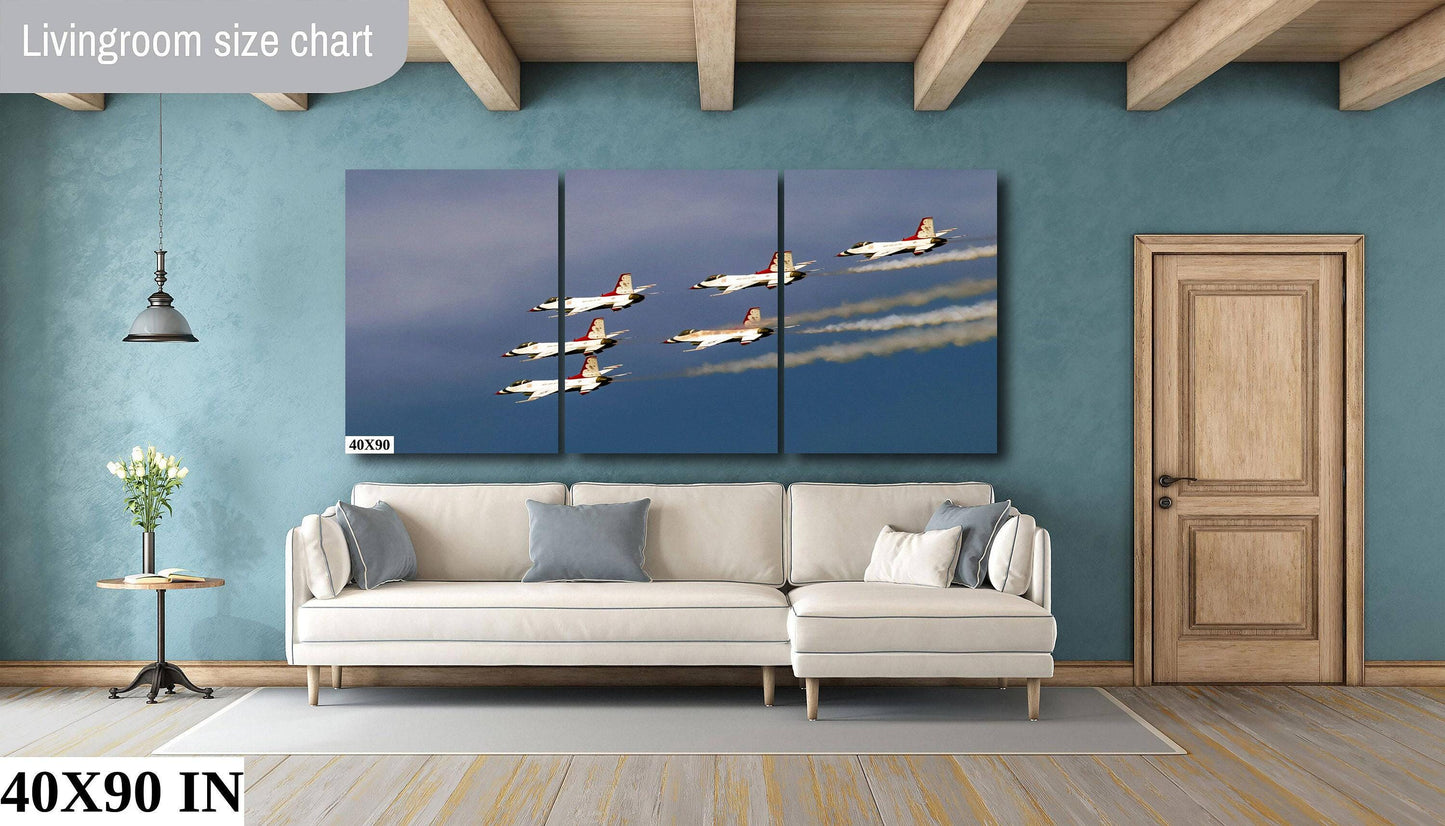 Thunderbirds Airshow Photo – Hudson River Jets Glossy Photo Paper Print