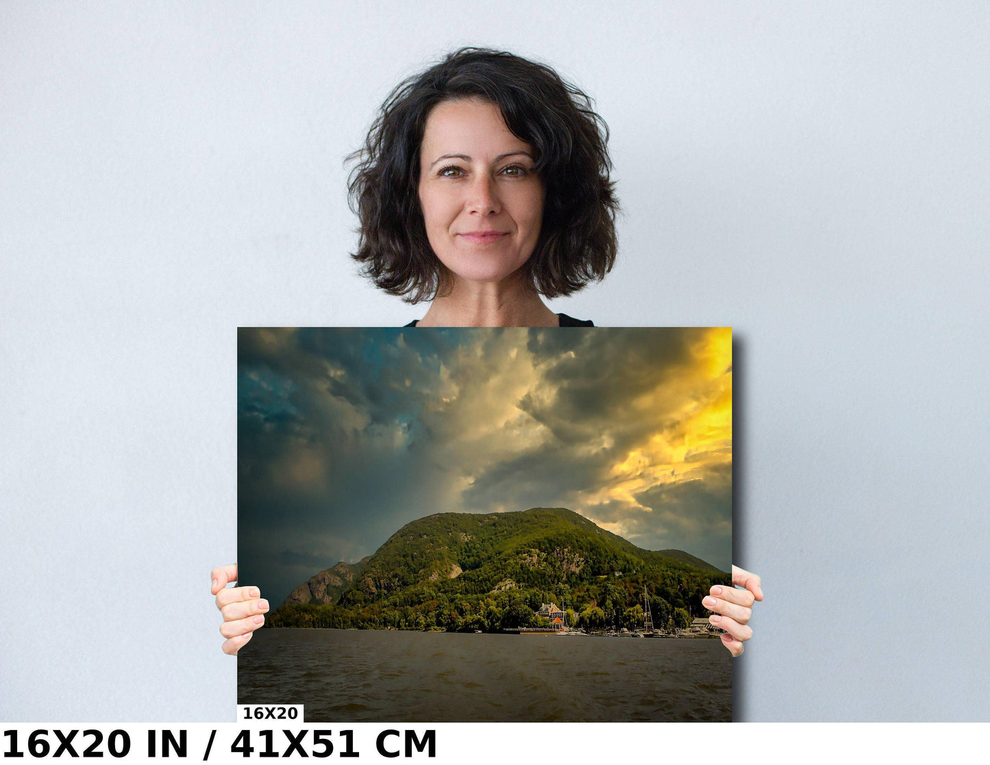 Hudson Valley Canvas Print – Cold Spring River View Wall Art with Vibrant Color