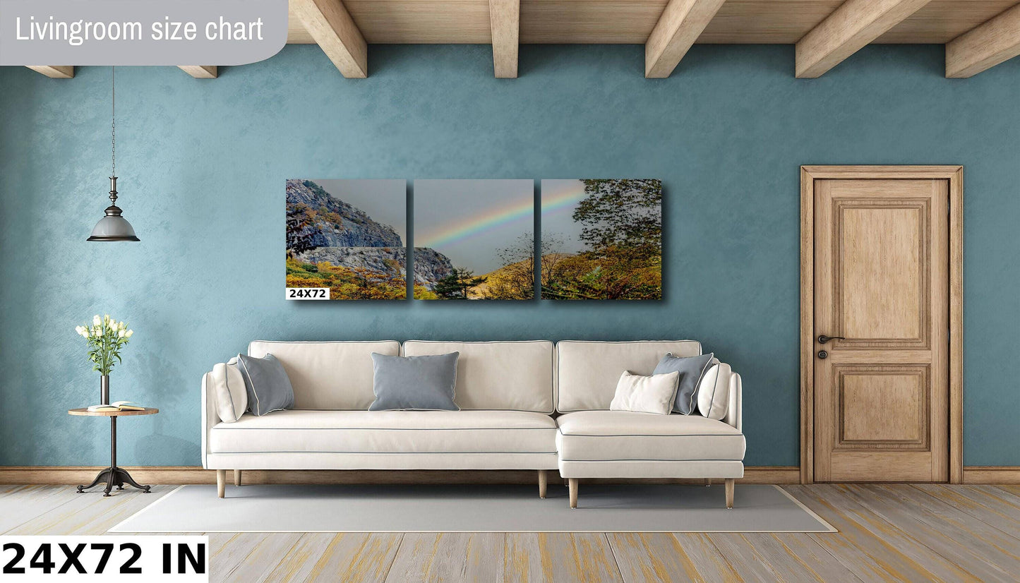 Storm King Mountain Wall Art – Scenic Route 218 Rainbow Landscape Canvas Print