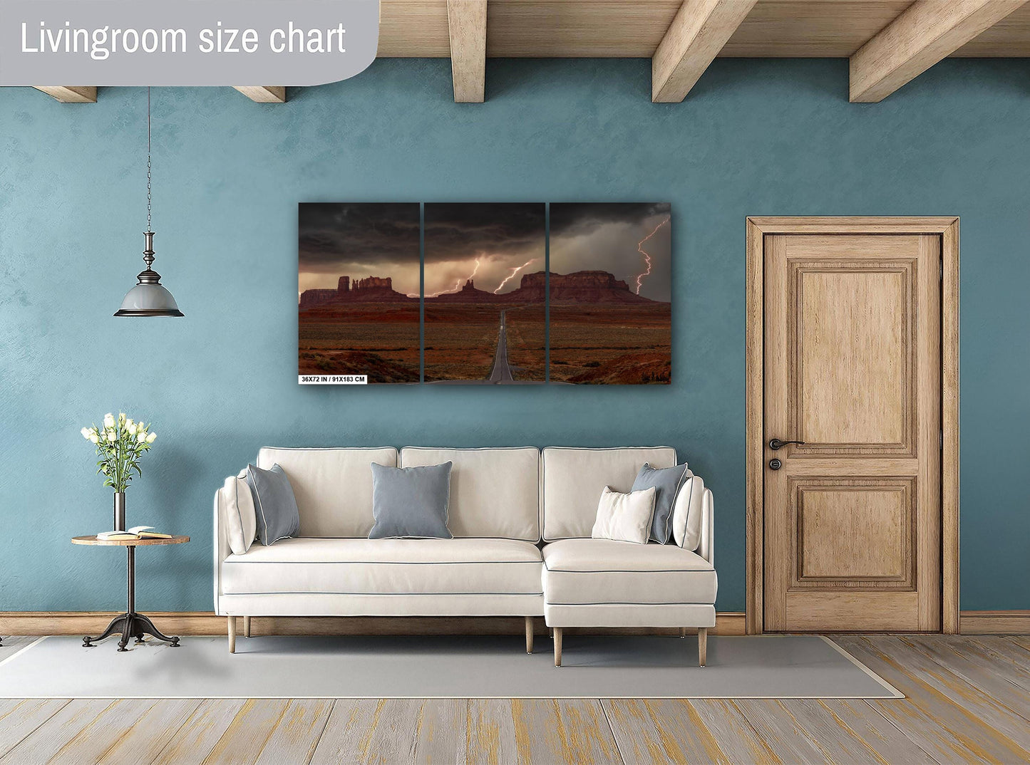 Monument Valley Print – Desert Landscape Art | Navajo Myth Decor Canvas