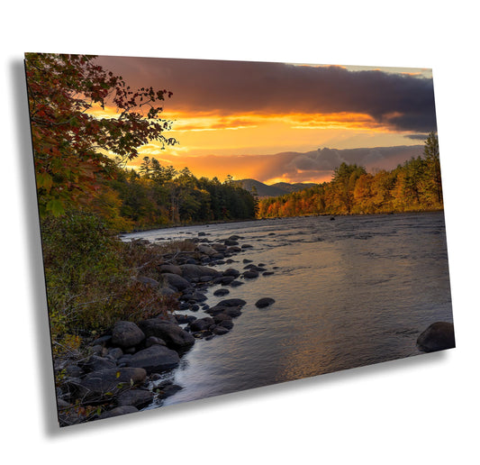 Hudson River Sunrise Art – Riparius Bridge Photo | Adirondack Landscape Wall Decor