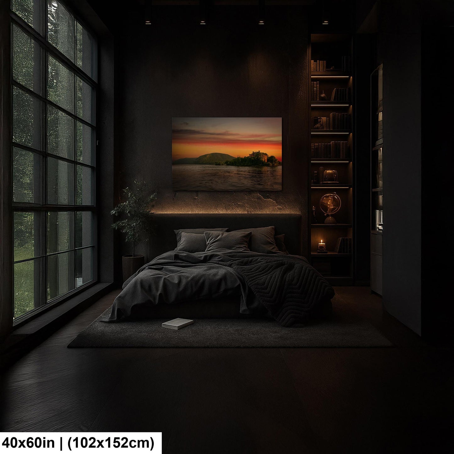 Bannerman’s Castle Art – Rustic Castle Decor | Sunset Wall Decor | Hudson River View
