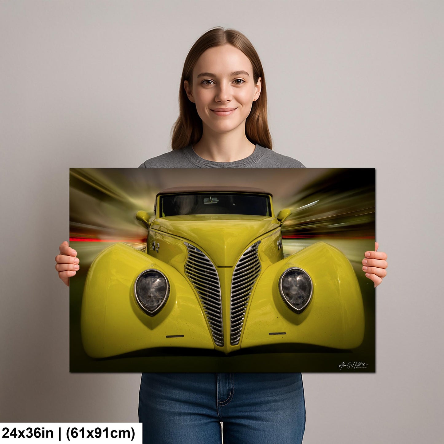 1937 Ford, Custom Street Rod Art Print | Glossy Photo Paper, Canvas, Metal, Acrylic | Sizes 8x10 11x14 16x20