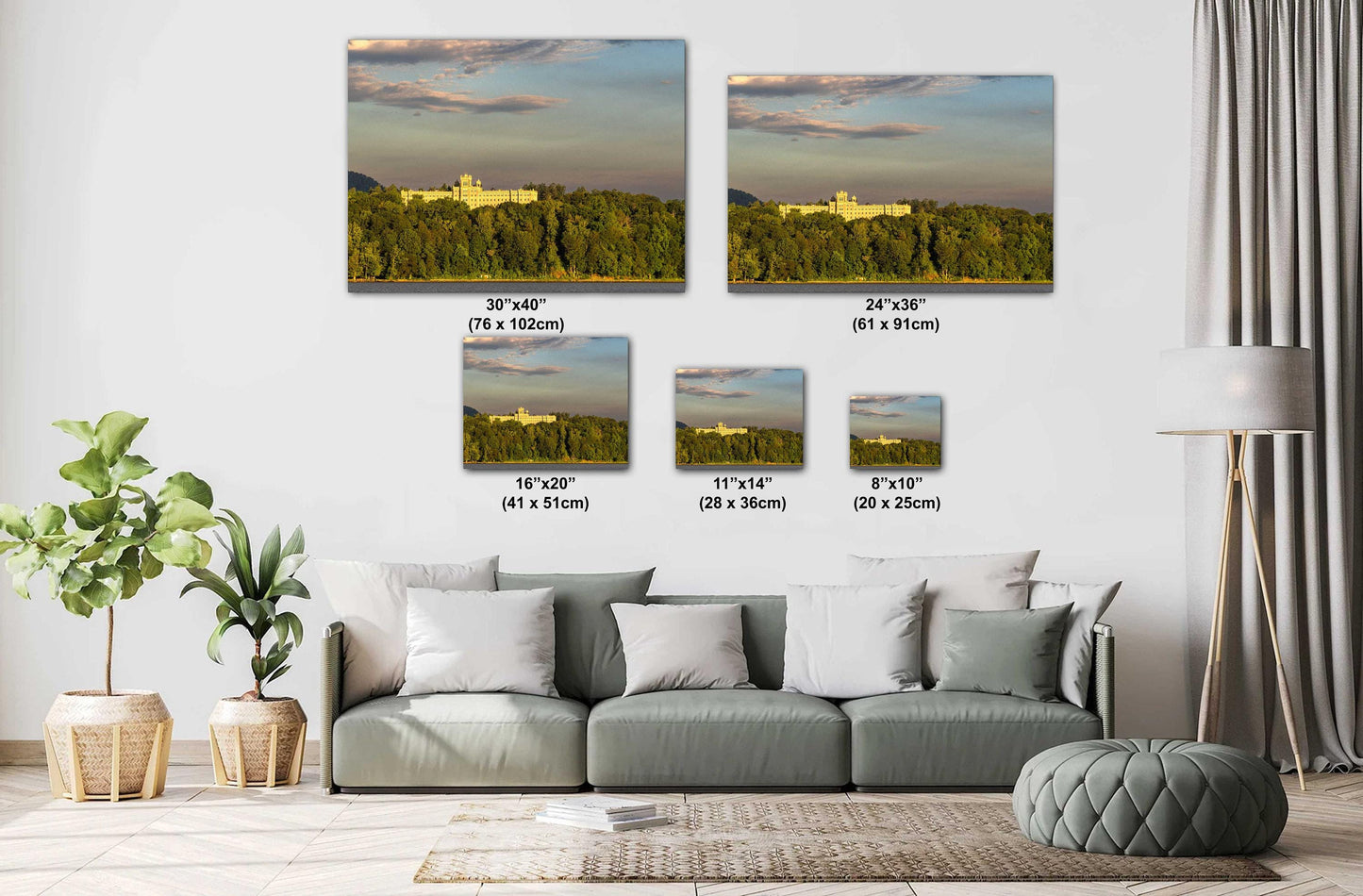 Hudson Valley Sunrise Print – Mt St Alphonsus Artwork | Peaceful Castle Wall Art