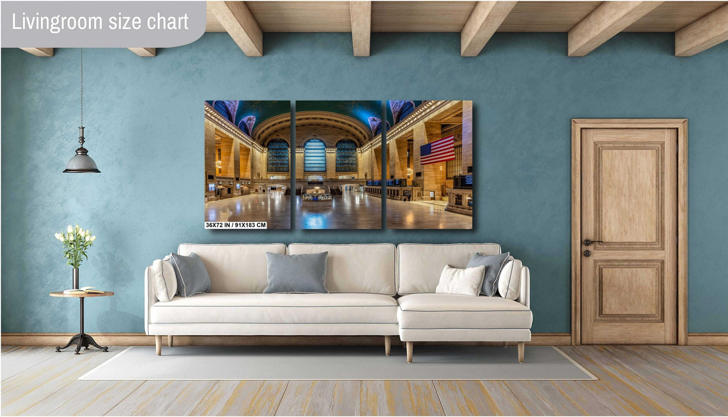 Inside the Iconic Grand Central Terminal New York City icon metal print canvas print