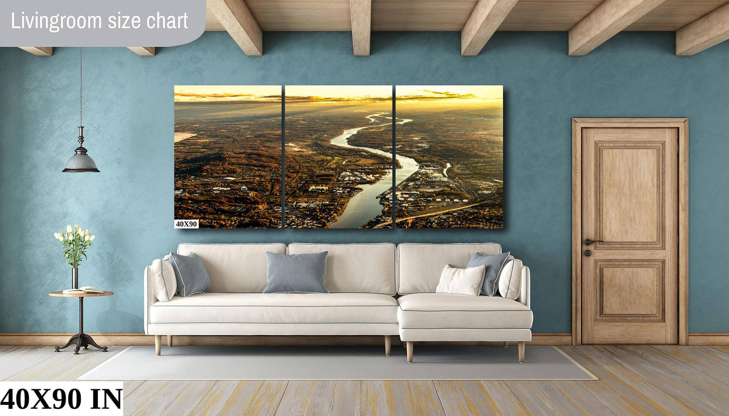 Hudson River Wall Art – Vivid Color Print Canvas | Elegant Metal Photo Print