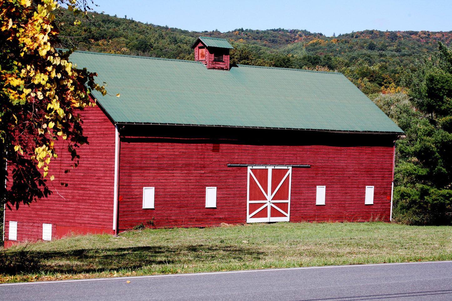 New Paltz NY Barn upstate Shawangunks canvas print metal print country