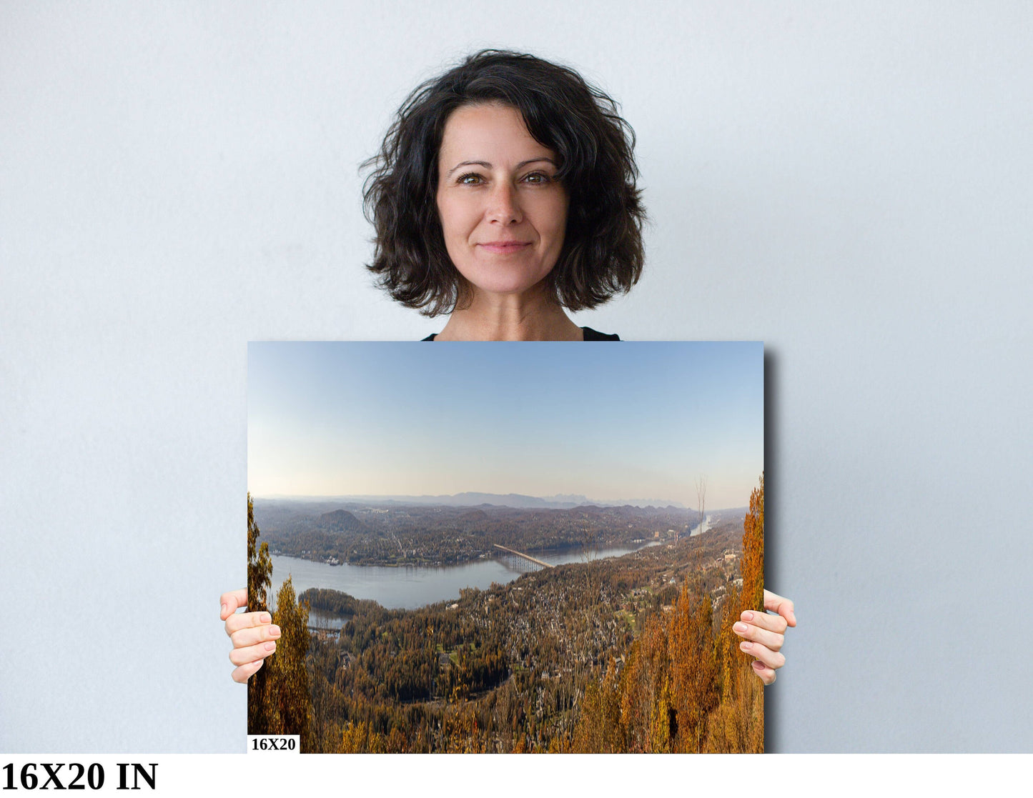 Hudson River Panoramic from Storm on top of Mt Beacon wall art canvas print metal print