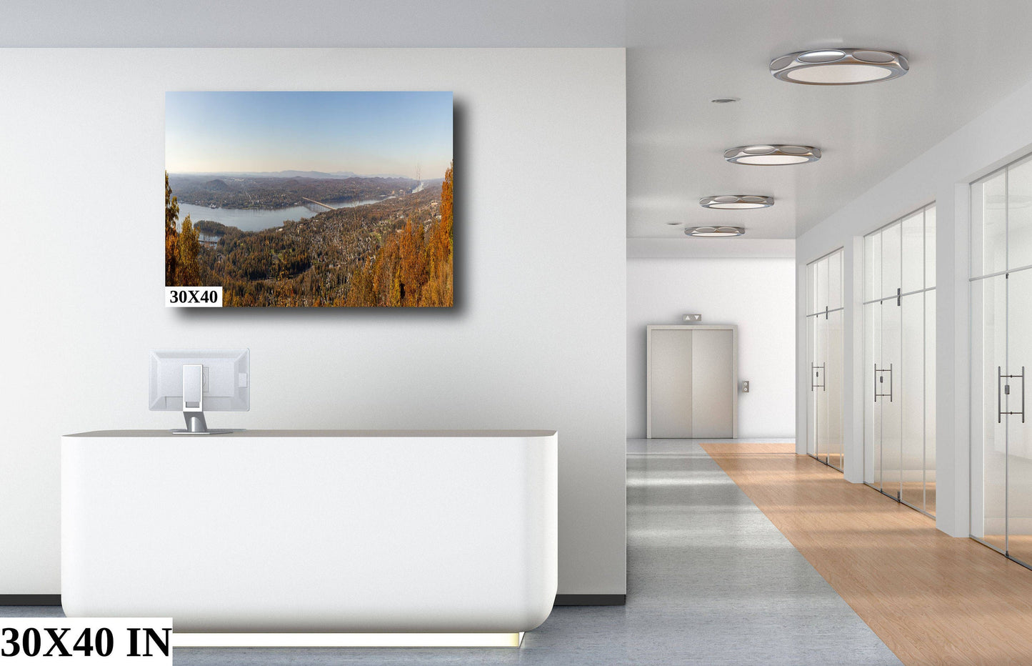 Hudson River Panoramic from Storm on top of Mt Beacon wall art canvas print metal print