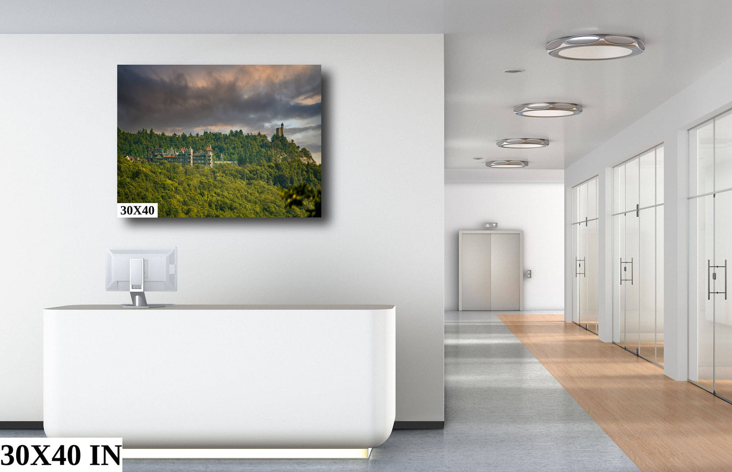 Mohonk Mountain House A view few ever see. Wall art canvas metal photography