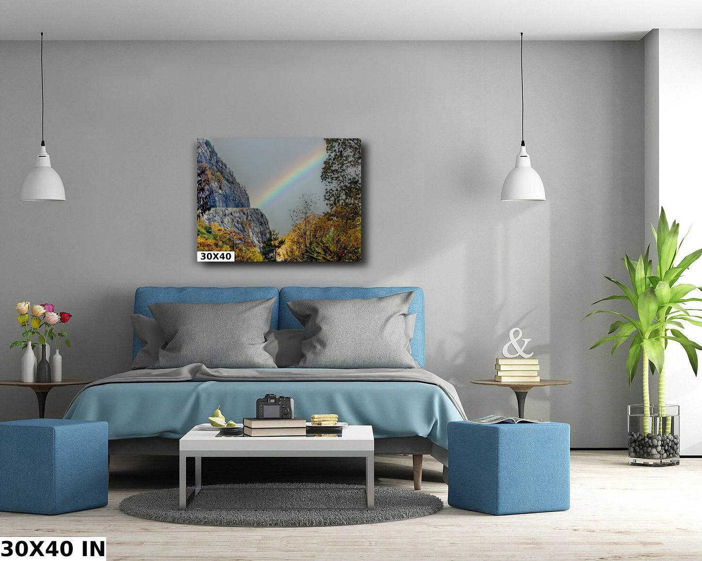 Rainbow from Storm King and 218 overlook wall art canvas metal and acrylic