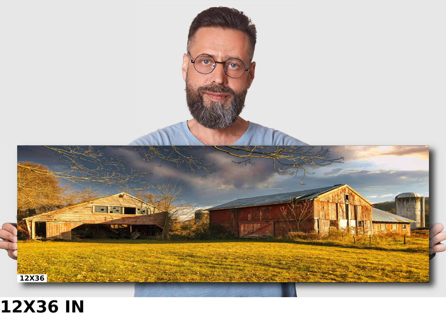 Abandoned barn upstate New York  Featured in a movie canvas print metal print country