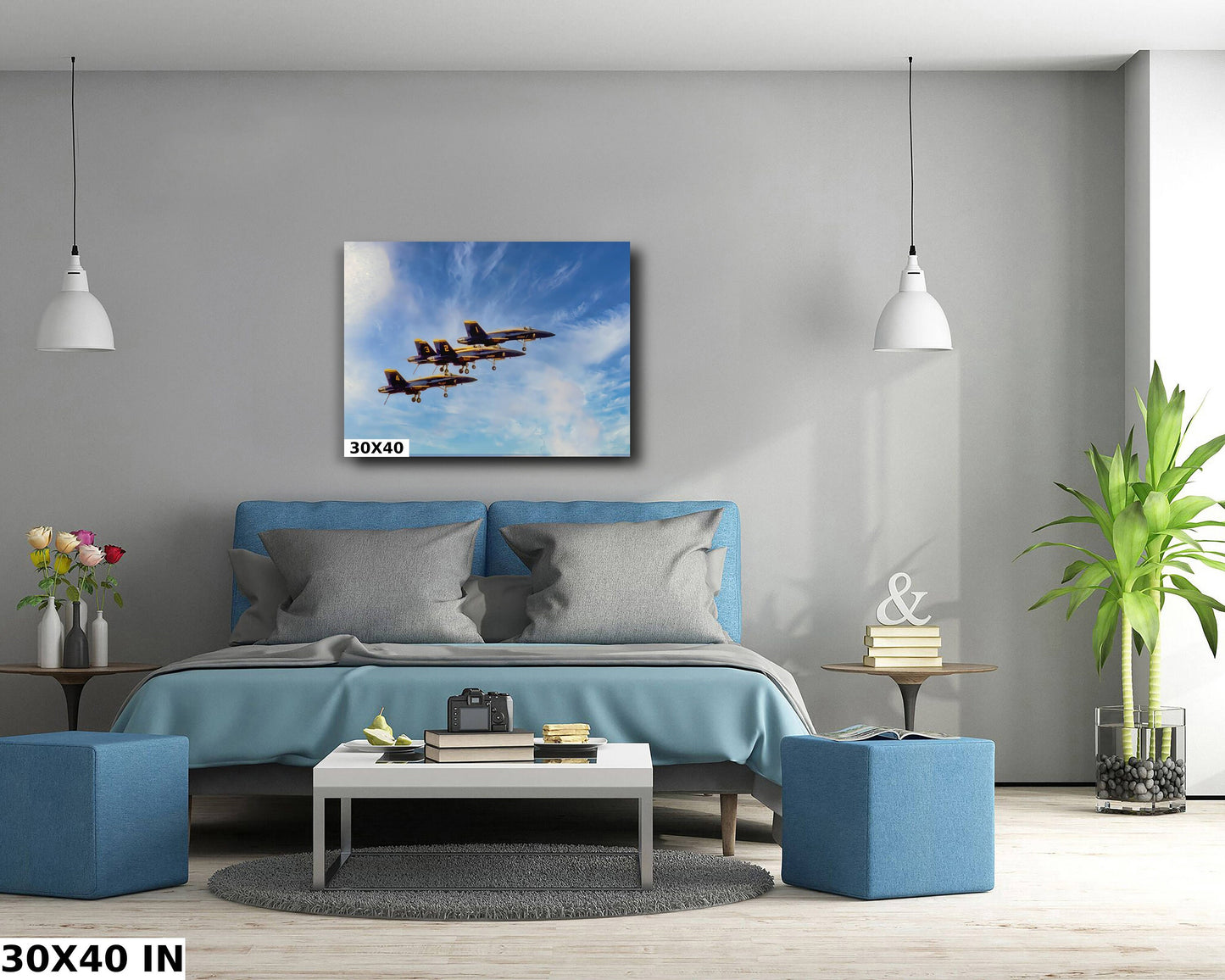 Blue Angels landing at Stewart ANGB Newburgh NY Hudson Valley wall art metal canvas or acrylic