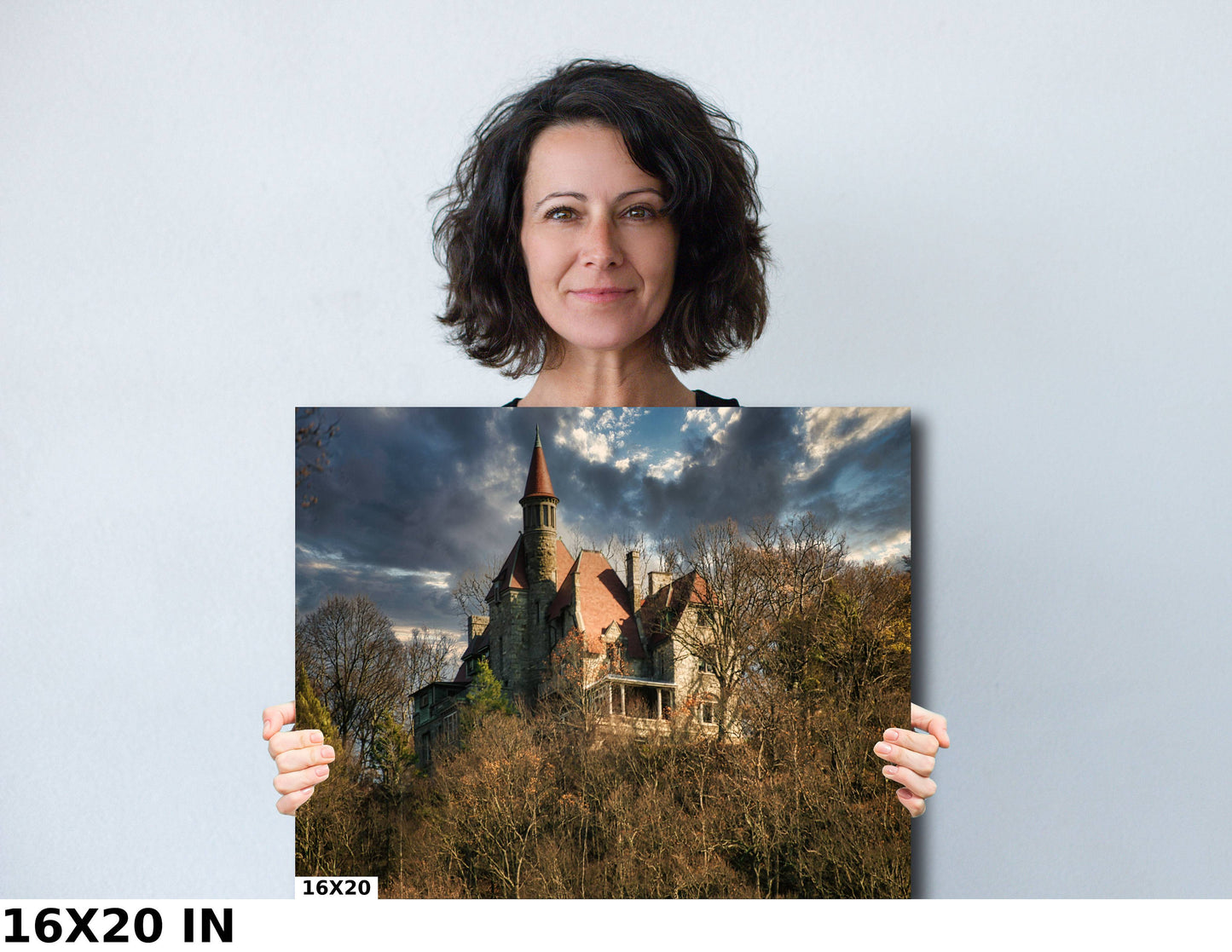 Castle overlooking the Hudson River south of  West Point canvas print metal print wall art