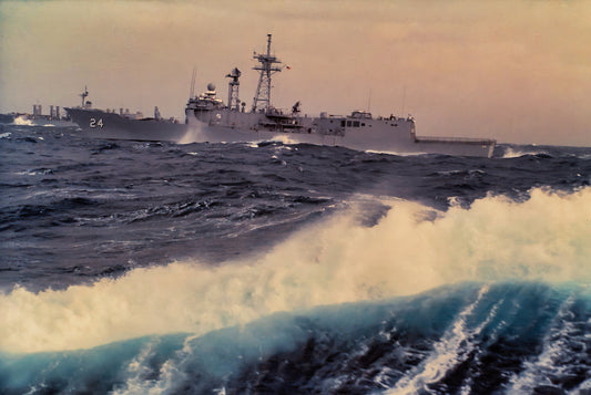 U.S.S. Jack Williams (FFG 24) Returning from The Med and Mid east Nov 1983 Wall art canvas print metal print acrylic print